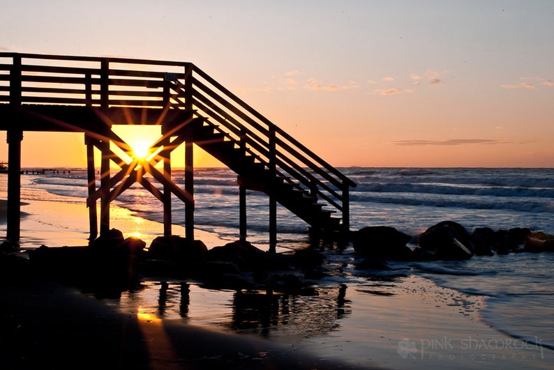 Folly Beach Charleston Ocean Sunrise Fine Art Print image 1