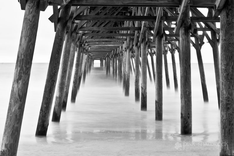 Myrtle Beach Pier Waves Fine Art Print image 1