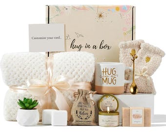 Sympathy Gift Basket: Bereavement Care Package for Women, Condolence Gift Box
