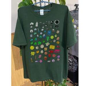 Integer Bfdi All Characters Inanimate Insanity Shirt, Bfb Shirt, Internet Shirt, Video Game Shirt, Unisex Clothing