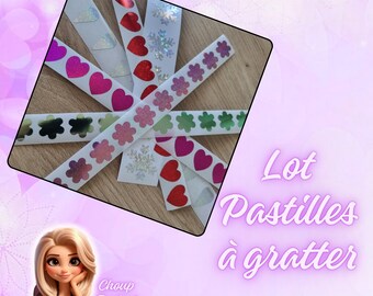 Lot 100 pastilles à gratter