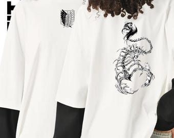 Attack on Titan Eren Yeager Long Sleeve Tee, Layered Streetwear