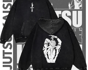 Sukuna Graphic Anime Hoodie, Jujutsu Kaisen Streetwear