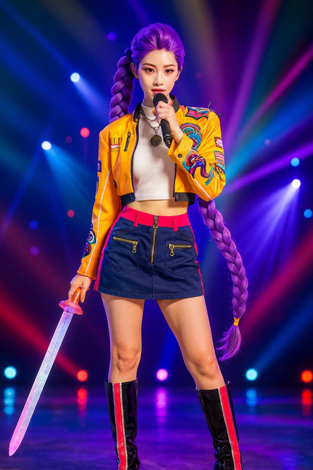 Kpop Dämonenjäger Kostüm Mra, Rum, Zoey Nsprert Cosplay Outft Handgemachte Kpop Halloween