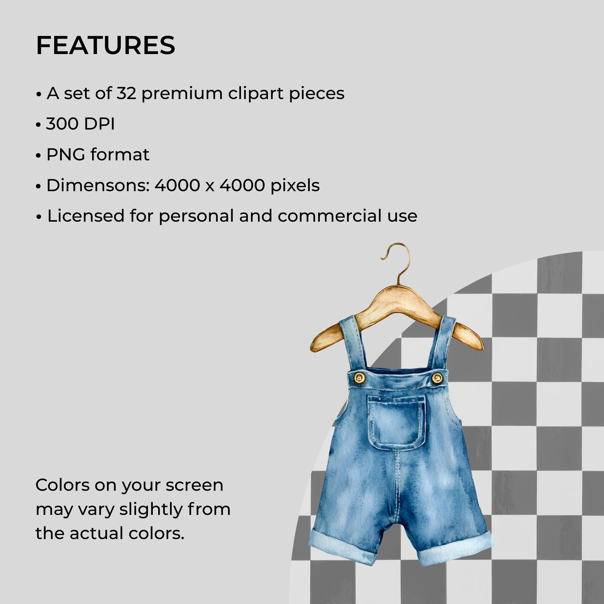 Blue Jean Baby Clipart Set | Denim Baby Shower PNG | Country Boy Baby ...
