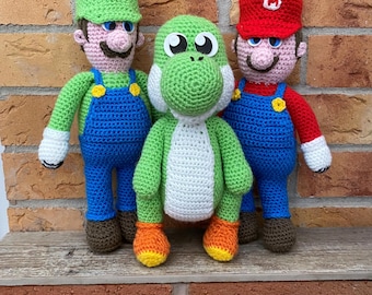 Super Mario Crochet Patterns | 3 Amigurumi Dolls | PDF Download
