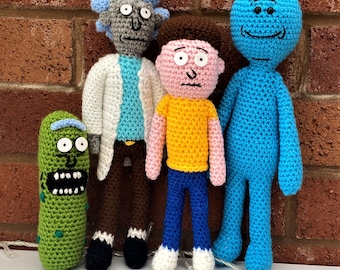 Rick and Morty Crochet Patterns | 4 Amigurumi Pattern | PDF Download