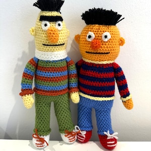 Bert and Ernie Crochet Pattern | Amigurumi Toys | PDF Download