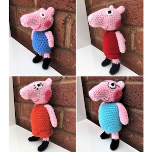 Peppa Pig | Crochet Pattern | Peppa Pig Crochet Pattern | Amigurumi Pattern | PDF DOWNLOAD