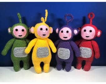 Teletubbies Crochet Pattern | 4 Amigurumi Patterns | PDF Download