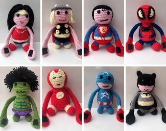 Superhero Crochet Patterns | Amigurumi Toys | PDF Download