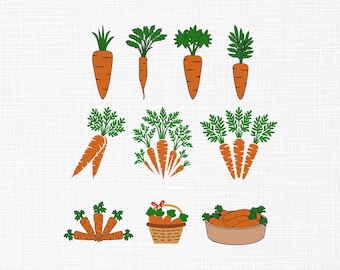 Diseño de bordado de manojo de zanahorias, zanahorias en cesta, archivos de diseño de bordado a máquina de verduras, 6,5 tamaños