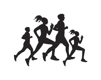 Walking Workout Bundle Embroidery Design, Running Embroidery, Runner Running, Active Sport, Youth Fitness, Machine Embroidery Files, 5 Sizes