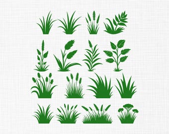 Grass Bundle Embroidery Design, Grass Silhouette, Stalks of Grass , Leafs Embroidery Files, Garden Machine Embroidery Design Files , 6 Sizes