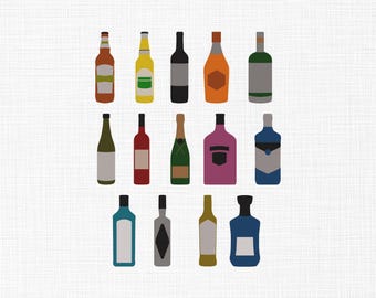 Diseño de bordado de botellas de cerveza, diseño de botellas de whisky, diseño de mini botellas de vino, archivos de diseño de bordado a máquina, 6 tamaños