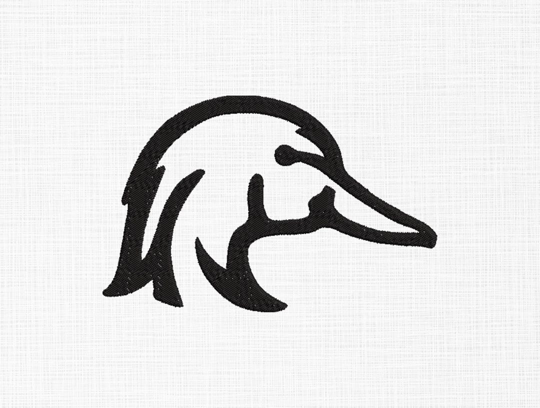 Wood Duck Head Outline Embroidery Design, Cute Wood Duck Machine ...