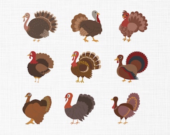 Turkey Embroidery Design, Realistic Turkey Bundle Embroidery Design, Majestic Turkey Embroidery, Holiday Bird Machine Embroidery, 5 Sizes