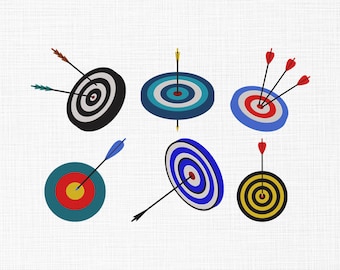 Diseño de bordado de diana y flecha para tiro con arco, diseño de bordado de diana para tiro con arco, bordado de puntería, diseño de bordado a máquina de diana, 5 tamaños