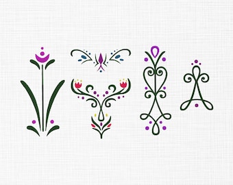 Diseño de bordado de corpiño de Anna, diseño de bordado de corpiño de Frozen Winter, bordado de falda de princesa, archivos de diseño de bordado a máquina, 6 tamaños