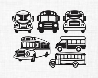 School Bus Embroidery Design, School Bus Bundle Embroidery, Back to School Design, School Bus Silhouette Machine Embroidery, 6, 5 Sizes