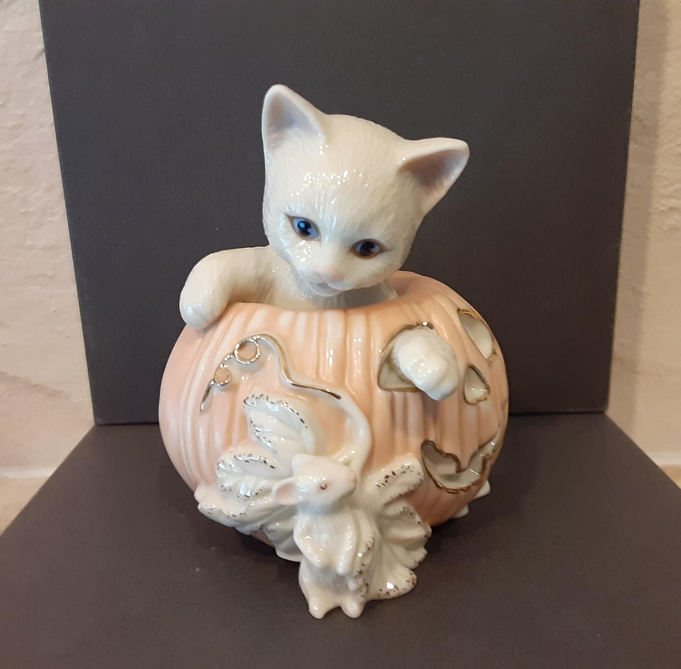 Lenox Cat Figurine - Etsy