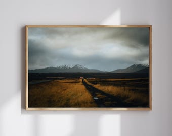 Rural Icelandic Mountain: Unframed Iceland Photography Wall Art Print