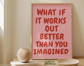 Positive Vibes Poster: Pink Retro Typography Art Print (Digital Download)