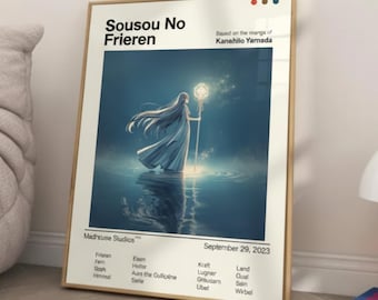 Sousou No Frieren Anime Poster | Minimalist Movie Style Art (Digital Download)