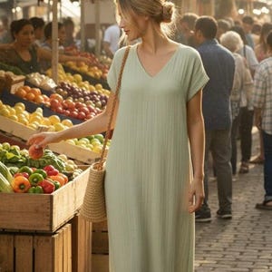 Celadon Green Dress - Etsy New Zealand