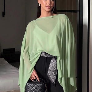 sachin and babi light blue dress Eileen Fisher - Women's Velvet Poncho - Blue main image 0