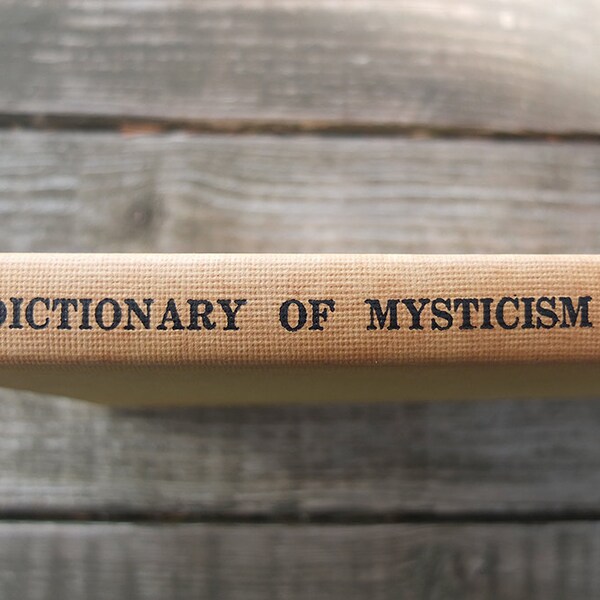 Vintage 1953 Dictionary of Mysticism