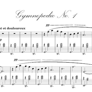 Satie – Gymnopédie No. 1 | Piano Sheet Music PDF