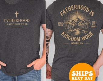 Camiseta para papá cristiano, camiseta con temática religiosa, camiseta con versículo bíblico, regalo para padre cristiano, camiseta de fe para esposo
