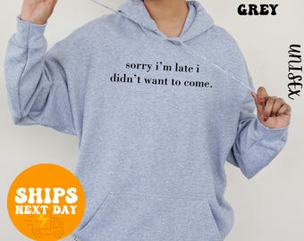 Funny Sarcastic Hoodie, Cozy Graphic Sweatshirt, Gift for Women
