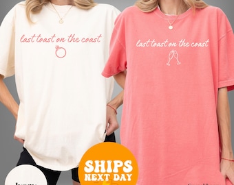 Last Toast On The Coast Bachelorette Tshirt, Bride Squad Beach Tee, Coastal Bach Party Shirt, Girls Trip Matching Tee, Bridal Weekend Outfit