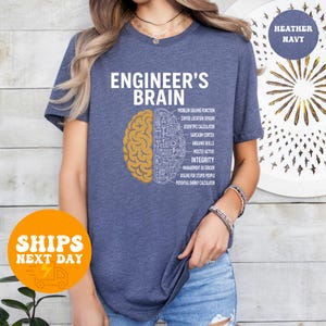 Engineer Brain Funny Engineer T Shirt, Engineering Humor Tee, Engineer Gift, Funny Engineering Shirt