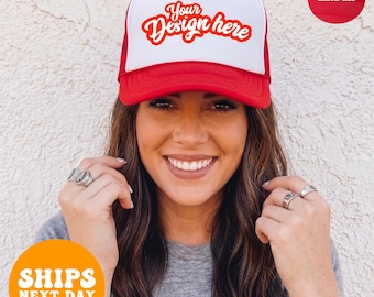 Gorra de camionero de espuma personalizada, gorra de camionero unisex personalizada, gorra con logo personalizado, gorra personalizada, idea de regalo