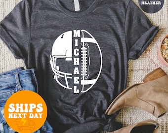 Comfort Colors Personalized Football Mom Shirt, Custom Game Day Tee, Football Season Shirt, Women's Football Gift