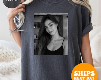 Comfort Colors Custom Photo Shirt, Personalized Picture Tee, Upload Your Own Image Shirt, Vintage Photo Gift, Custom Photo T-Shirt