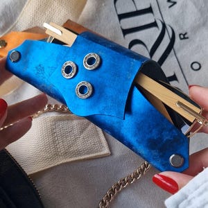 Étui à lunettes de soleil en cuir - Porte-lunettes - Etui à lunettes fait main