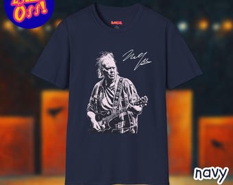 Neil Young T-Shirt, Neil Young TShirt, Neil Young Shirt, Neil Young Graphic Tee, Vintage Rock Band T-Shirt, Neil Young Guitar Tee