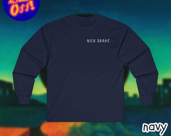 Nick Drake Drawing Crewneck, Nick Drake Drawing Shirt, Pink Moon Sweatshirt, Nick Drake Art Graphic Shirt, Folk Rock Singer Shirt
