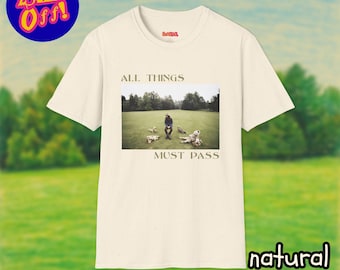 George Harrison All Things Must Pass TShirt, All Things Must Pass Shirt, George Harrison Tee, Album Cover Graphic Tee, Rock Band Tee