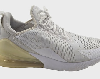 Vintage NIKE Air Max 270 | White Chunky Sneakers | Retro Athletic Shoes | Bouncing Sole