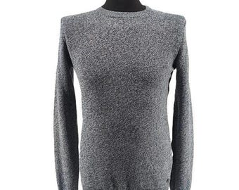 Vintage Sweaters for Men Tom Tailor | Grey | Melange Knit | Size M