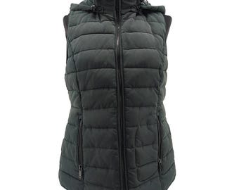 Vintage  Womens Vest | Esprit Deep Green |Size M EU 36 | Button Front