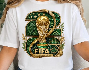 FIFA World Cup 2026 Trophy PNG | Soccer Fan Shirt Sublimation (Digital Download)