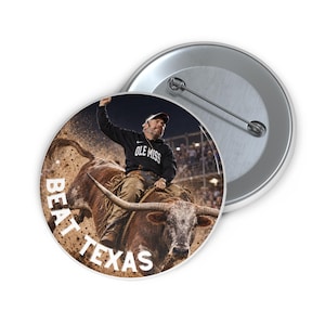 Ole Miss Game Day Button, Beat Texas, Rodeo Pete