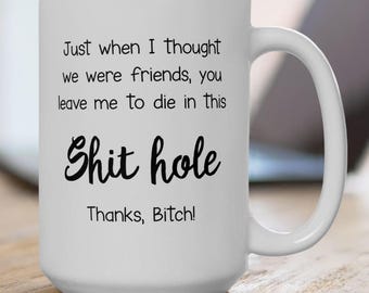Snarky Coworker Goodbye Gift for Leaving the Job - Let Your Work Wife or Work Husband Know How You Feel About Their Abandonment