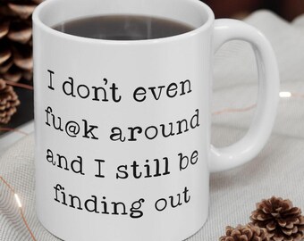 Sarcastic Typewriter Quote Mug | Funny Ceramic Coffee Cup